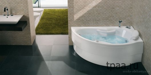 Модельный ряд современных угловых ванн