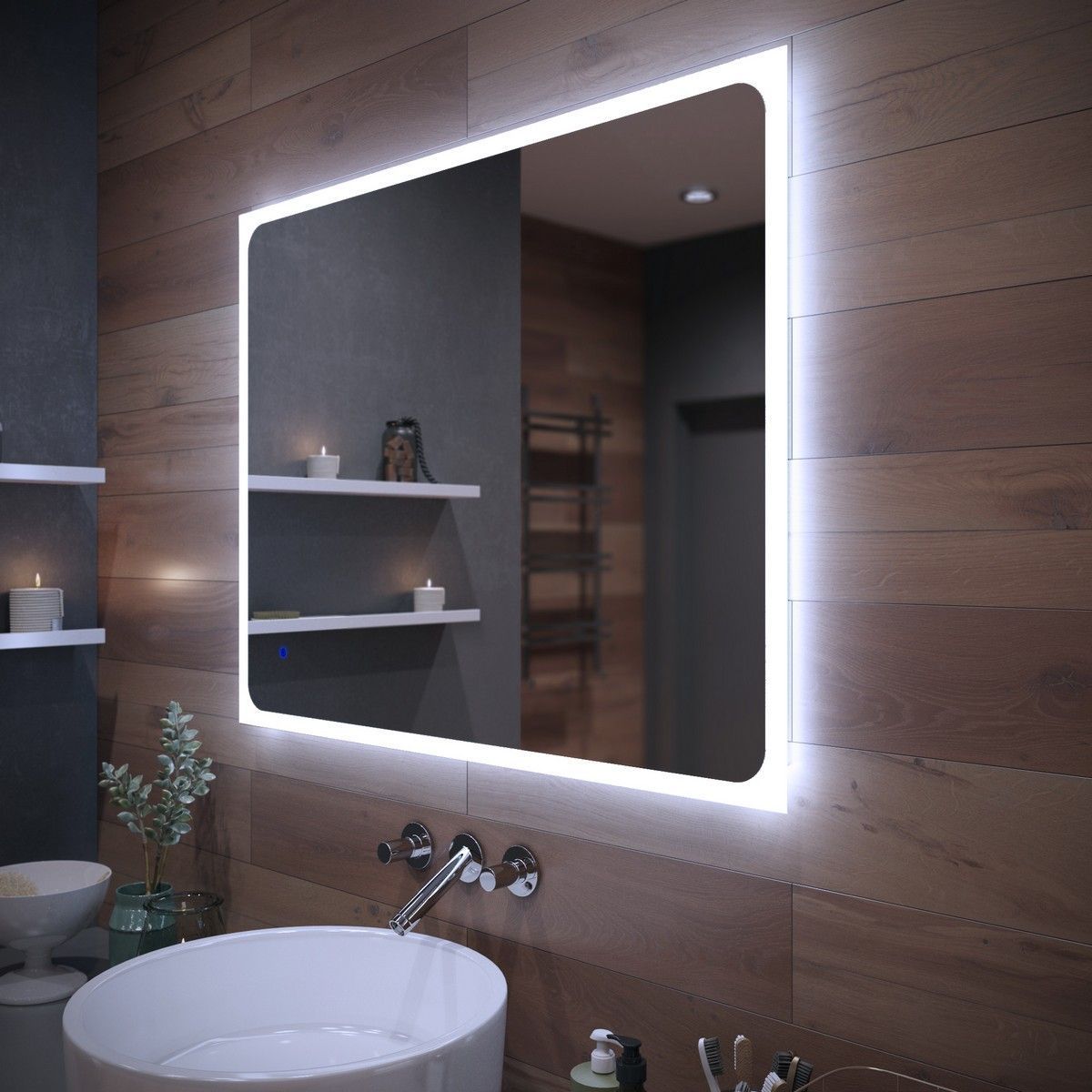 Зеркала в ванную с подсветкой: создание атмосферы уюта и комфорта